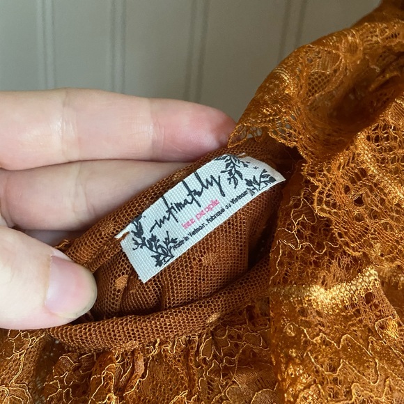 SOLD Free People Winnie Bodysuit in Copper Ginger - Picture 5 of 8